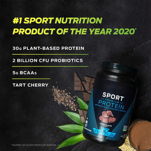 OEM ODM – poudre de protéines BCAAs de Sport biologique à base de plantes, saveur de vanille de qualité supérieure <span class=keywords><strong>Keto</strong></span> Friendly - Product Image 3