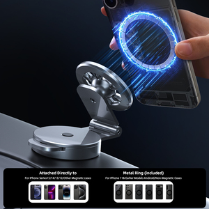 Opvouwbare Magnetische Auto Mount 360 Rotatie Telefoon Houder Iphone Standaard Voor Auto Dashboard Elektrische Voertuig Scherm Laptop Terug - Product Image 4