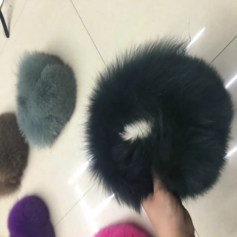 Fashion Custom Soft Warm Fox Fur Earmuffs Winter