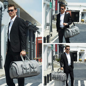 2023 nouveau sac de sport en <span class=keywords><strong>cuir</strong></span> personnalisé à la mode pour hommes voyage d'affaires week-end avec <span class=keywords><strong>pochette</strong></span> à chaussures nuit grand - Product Image 6