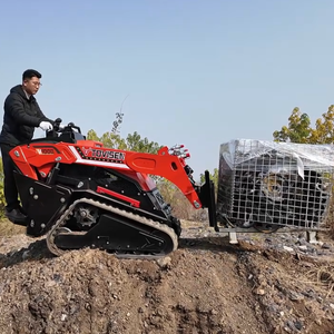 Tovisen V1000 Mini Skid chỉ đạo Bộ nạp 25HP động cơ mèo derett theo dõi DIESEL skidsteers lật với file đính kèm lâm nghiệp mulcher - Product Image 2