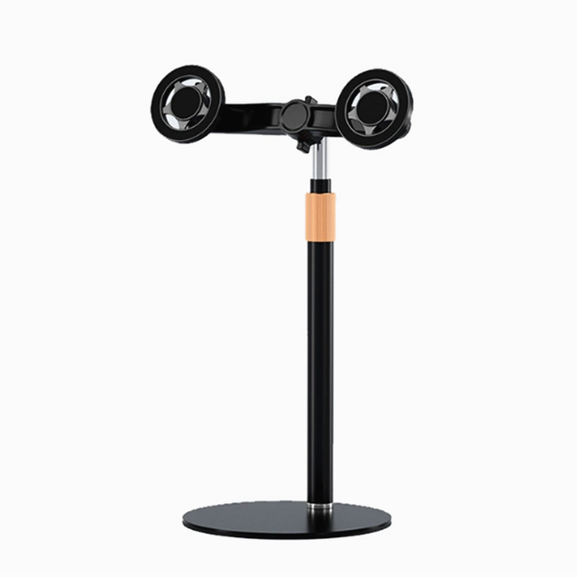 2 in 1 Dual Magnet Heads Metal Universal Desktop Stand Bracket Magnetic Phone Holder
