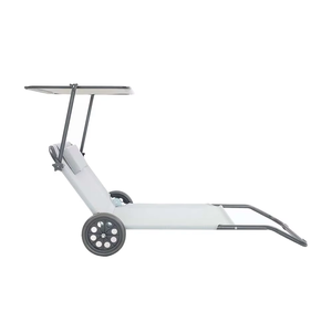 Venta al por mayor al aire libre Camping rueda carro silla plegable cama de <span class=keywords><strong>playa</strong></span> silla al aire libre jardín <span class=keywords><strong>tumbona</strong></span> con sombrilla dosel - Product Image 2