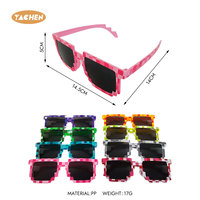 YACHEN Lunettes de soleil rétro gamer en forme de cœur pour adultes, couleurs assorties, en PC, portables, pour fêtes et anniversaires