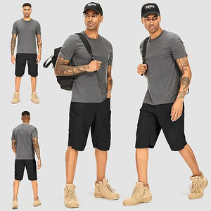 OEM Factory Men's Sporty Quick Dry Tactical Pants Outdoor Cargo Shorts with Multi-Pockets Made From Worsted Fabric - Product Image 4