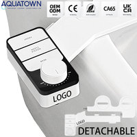 Accessoire de bidet non électrique ultra-mince pour toilettes avec double buse autonettoyante, pulvérisateur d'eau fraîche, pression réglable, OEM ODM
