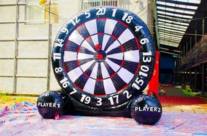 Cible de fléchettes de football gonflable personnalisée, <span class=keywords><strong>jeu</strong></span> de lancer interactif de qualité commerciale <span class=keywords><strong>pour</strong></span> <span class=keywords><strong>la</strong></span> location d'événements, diamètre 4m - Product Image 3