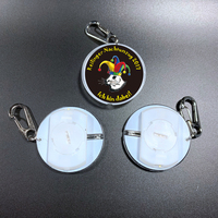 Badge nominatif LED vierge RICHSHINING avec capteur de vibration, porte-clés lumineux LED, badge lumineux en plastique LED