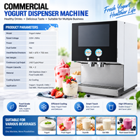 Machine distributrice automatique de yaourt OEM ODM, machine à yaourt à double saveur pour boulangerie et café
