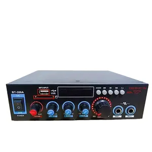 LDZS Audio BT-309A Sound Power Amplifier 12V/220V Mini HiFi Stereo Audio Class D Amp Bass Treble Support customization