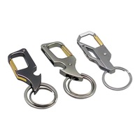 Creative Two-dimensional Aluminum Alloy Electronic Key Finder New Multi-function Keychain Men's Bottle Opener Open Express