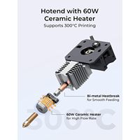 Impresora 3D Ender-3 V3 KE, Impresión de Alta Velocidad de 500 mm, Nivelación Automática, Plataforma Caliente de Vidrio Templado, Enchufe Europeo, Extrusor Directo, Filamento PLA 300