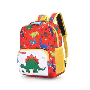 Fashion Design Nylon Sac A Dos Enfan Small Cartoon Dinosaur Backpack Children School Bag Backpack Kid Cartoon Backpack For Boys