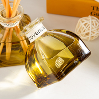 Diffuseur d'huiles essentielles aromathérapeutiques longue durée 50 ml, diffuseur de parfum d'ambiance avec bâtonnets et fleurs séchées