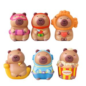 Jouet anti-stress en mousse PU en forme de capybara, à remontée lente, à presser, décorations de table de dessin animé, pour enfants de 5 à 7 ans, unisexe - Product Image 4