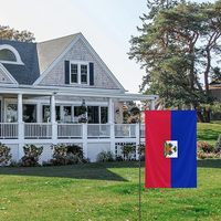 Produit haïtien promotionnel, parapluie haïtien avec logo personnalisé, drapeau haïtien pour les fans de football américains en 2026