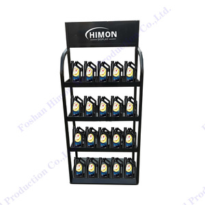 Cửa Hàng Bán Lẻ Trạm Xăng Kim Loại 4 Tầng Kệ Xe Động Cơ Động Cơ Di Động Dầu Bôi Trơn Hiển Thị Giá Đứng Cho Cửa Hàng - Product Image 3