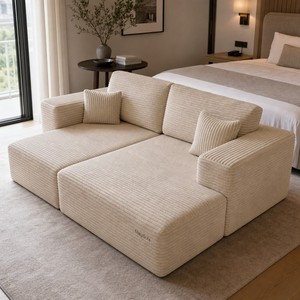 MagiSofa L Shape Sectional <b>Sofa</b> Fabric <b>Foam</b> Filling Compressed <b>sofa</b> Vacuum Packed Ready To Use Living Room Furniture - Product Image 4