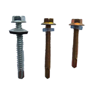 Hand acciaio al carbonio e in acciaio inox unità esagonale auto foratura lamiere viti #10X5/8 prezzo competitivo testa esagonale rondella - Product Image 4