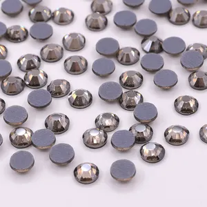 SS30 Black Diamond rhinestones for jeans hotfix rhinestones bulk hot-fix wholesale crystal beads
