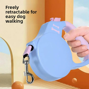 Bestseller Luxury Personalized Modern Cartoon Solid Dog Leash LED <b>Lighting</b> Auto-Extendable Retractable ABS Material Outdoor - Product Image 3