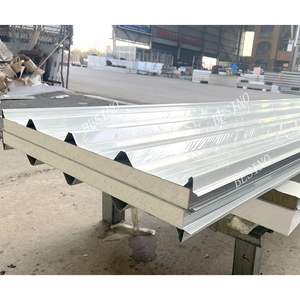 फायरप्रूफ इंसुलेटेड छत धातु शीट पॉलीयूरेथेन फोम एल्यूमीनियम उच्च घनत्व सैंडविच छत पैनल आपूर्तिकर्ता - Product Image 4