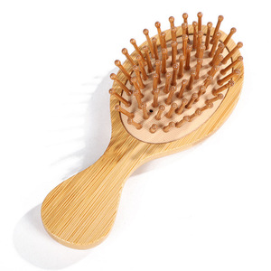Cepillo de bebé de madera Natural portátil, superventas, cojín de aire suave, cepillo de pelo <span class=keywords><strong>para</strong></span> bebé, Mini cepillo de bambú de buena calidad, peine <span class=keywords><strong>para</strong></span> recién <span class=keywords><strong>nacidos</strong></span> - Product Image 5