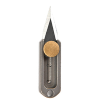 Lightweight Pocket Multifunction Foldable 31mm Brass Mini Knife with Keychain