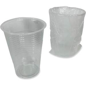 Vasos Fríos de Polipropileno Translúcido Boardwalk de 9 oz, Envueltos Individualmente, 1,000/Cartón, Tipo Pajita para Facilitar el Beber - Product Image 4