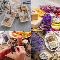 4000 Bunga Teh Kering Alami Campuran Lavender Melati Mawar Teratai Biru, Teh Daun Lepas, Bahan Baku untuk Sabun, Lilin, dan Resin Mandi
