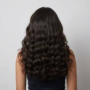 Mèches de cheveux humains vierges à double tirage, ondulation Water Wave, pour crochet, en vrac, pointes pleines - Product Image 1