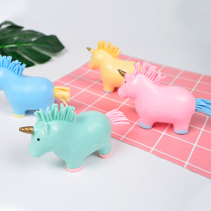 High Quality TPR Animal Unicorn Squishy <b>Balls</b> Flour Filling Slow Return Hand Exercise <b>Squeeze</b> Stress Relieve Toys for Kids - Product Image 5