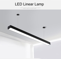 Lampe linéaire suspendue de bureau Commercial d'intérieur de haute qualité 30W 50W 70W lustre Led