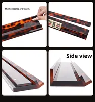 Supports de Mahjong en Acrylique Motif Écaille de Tortue, 1 ensemble de 4 pièces, Taille Standard Américaine, Acrylique Coulé de Précision pour Joueurs de Mahjong Américains