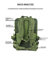 Sac à dos tactique personnalisé pour camping chasse randonnée Pack d'assaut de 3 jours Sac Molle avec ordinateur Interlayer Sac à dos tactique