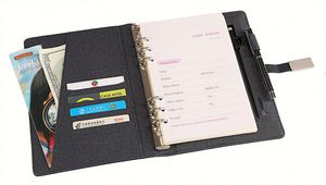 Agenda promotionnel 2024 avec chargeur sans fil 8000 mAh, carnet de notes personnalisé pour entreprise avec batterie externe - Product Image 3