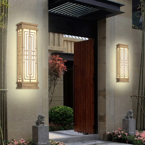Outdoor Wall Lamp Long Strip LED Warm <b>Light</b> Waterproof For Villa Entrance Gate Pillar - Product Image 1