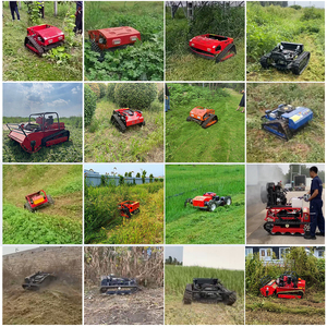 Meilleures ventes CE EPA Tondeuse à fléaux sur chenilles télécommandée pour exploitation agricole et verger, tout-terrain, puissante machine de coupe d'herbe - Product Image 6