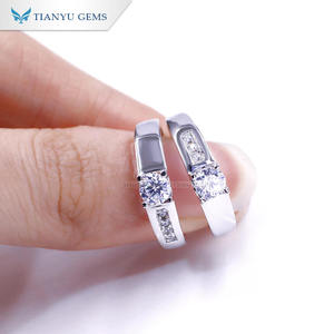 Bague en argent sterling 925 Tianyu pour homme, avec moissanite, minimaliste, pour le travail de bureau et les occasions formelles - Product Image 3