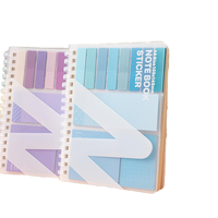Cuaderno Espiral Personalizado con Cubierta de PP Autoadhesiva, Bloc de Notas Adhesivas, Diario con Bolsillo, Mini Agenda para Uso Diario