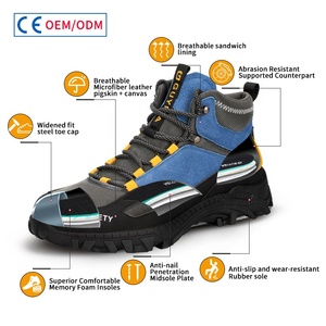 Thương hiệu thời trang làm việc giày có thể được kết nối với tùy chỉnh mòn cao su duy nhất thép ngón chân an toàn khởi động - Product Image 4