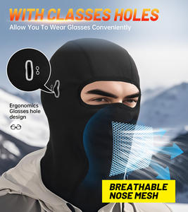 Masque d'équitation respirant de haute qualité protecteur UV <span class=keywords><strong>cagoule</strong></span> coupe-vent masque de refroidissement pour l'équitation à vélo - Product Image 4