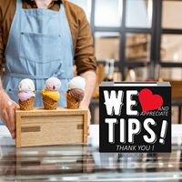Tip Jar Acryl Tip Box für Barkeeper Bars Tip Collection Box Spenden vorschlag Box Geld Aufbewahrung behälter