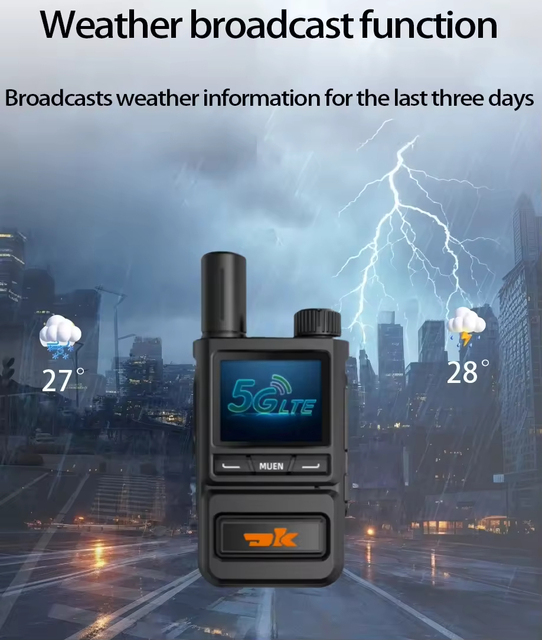 High-Power Handheldwith Display Outdoor Commercial Use for Hotel Construction Site Mini Business Two Way Radio Walkie Talkie