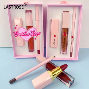 Kit de Maquillaje Labial de Marca Privada OEM 3 en 1: Lápiz Labial Mate, Brillo Labial y Delineador de Labios, Larga Duración, Resistente al Agua, Vegano - Product Image 2