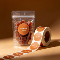 Etiquetas Autoadhesivas Personalizadas para Botellas de Agua, Pegatinas de Vinilo Impermeables para Envasado de Bebidas, Jugos y Café