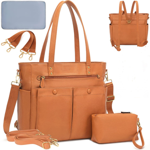 Bolsa de Pañales de PU, Mochila de Gran Capacidad, Moderna, Resistente al Agua, con Cierre de Cremallera, Personalizable, <span class=keywords><strong>para</strong></span> Bebés - Product Image 1