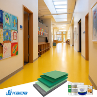 Système de revêtement de sol éducatif en uréthane confortable, peinture élastomère amortissante, acoustique sans joint, antidérapante
