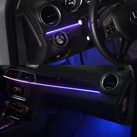 Kit d'éclairage d'ambiance Chenbon W204 64 couleurs 12V pour Mercedes-Benz Classe C 2008-2014, accessoires LED intérieurs