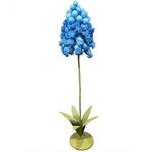 Flores artificiales, Jacinto de uva de seda gigante para exhibición en interiores y exteriores, flores de fondo de boda - Product Image 6